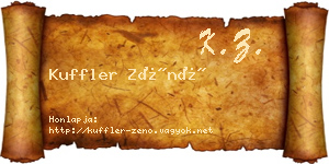 Kuffler Zénó névjegykártya